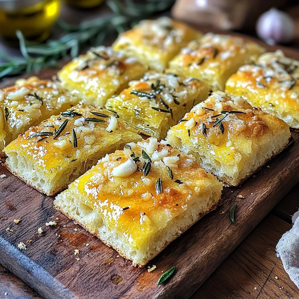 Garlic Parmesan Focaccia Simple and Flavorful Bread