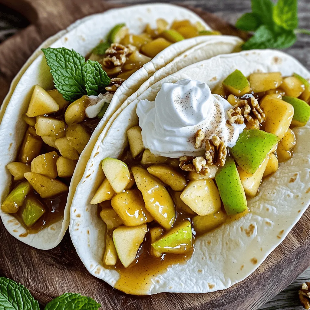 Delectable Apple Cheesecake Tacos Easy Dessert Idea