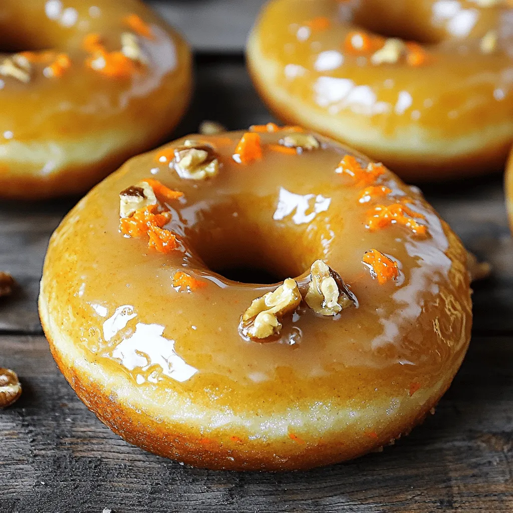 Maple Glazed Carrot Cake Donuts Irresistible Treat