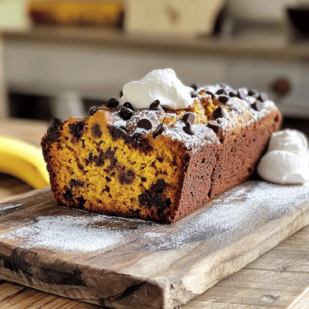 Delicious Banana Chocolate Chip Pumpkin Bread Recipe