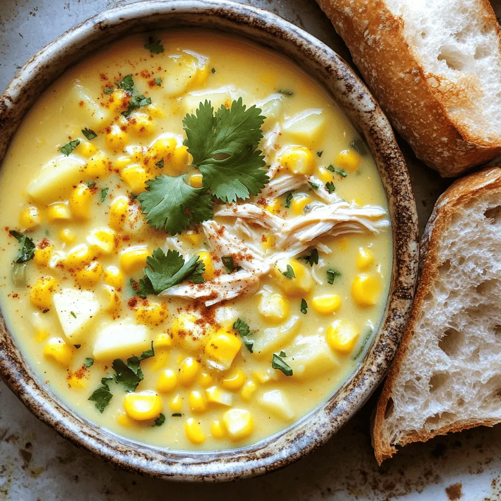 Crockpot Chicken Corn Chowder Comforting and Creamy Dish