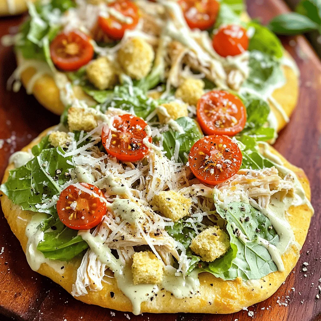 Chicken Caesar Flatbread Tasty and Simple Recipe