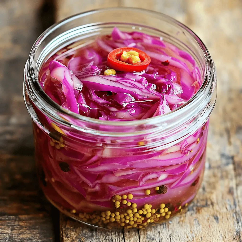 Pickled Red Cabbage Recipe Fresh and Flavorful Delight