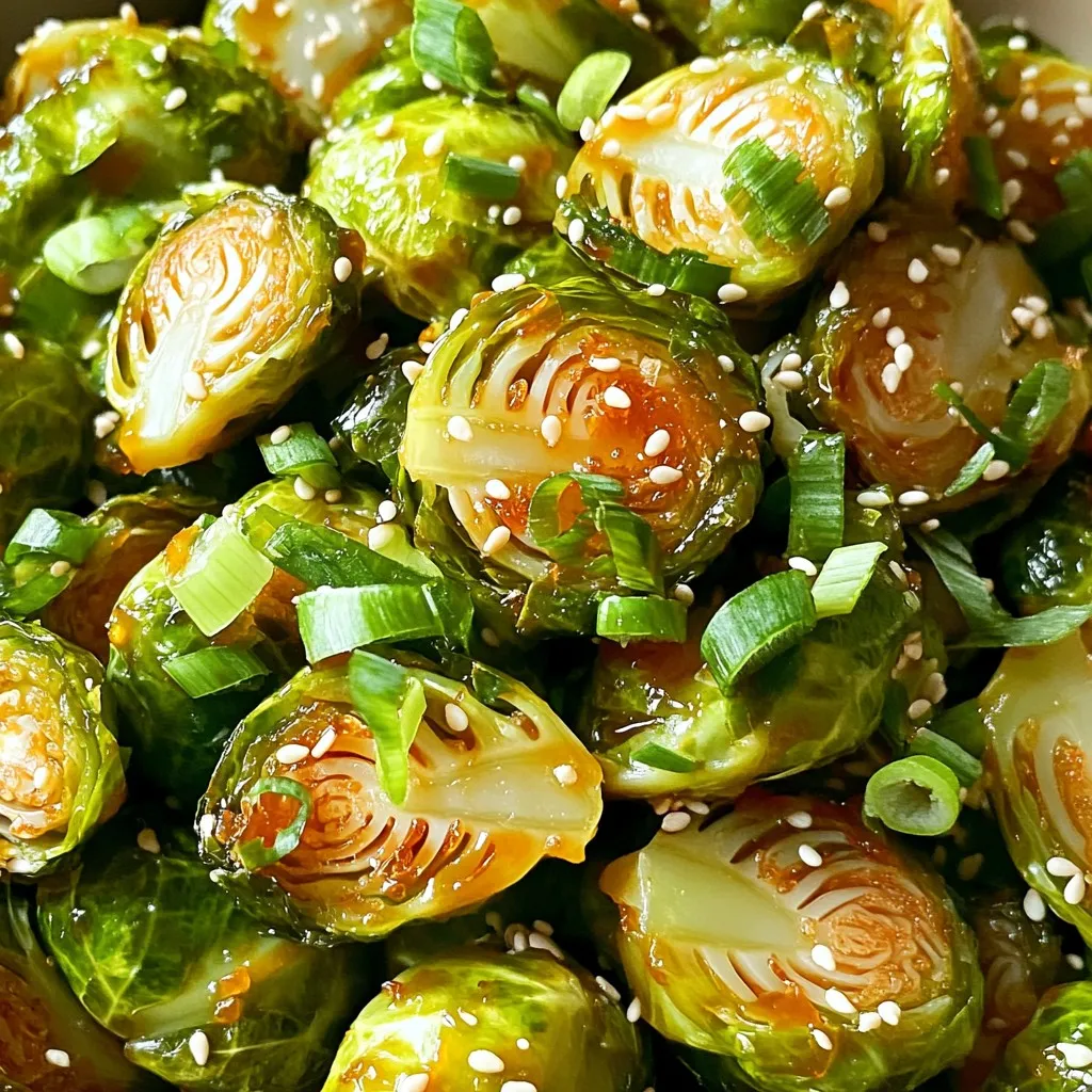 Honey Sriracha Brussels Sprouts Air Fryer Delight