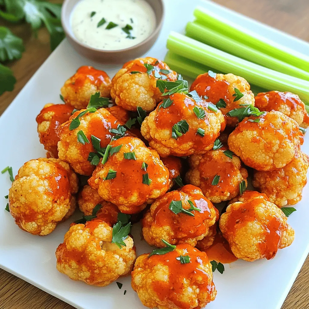 Cauliflower Buffalo Bites Flavorful Party Snack