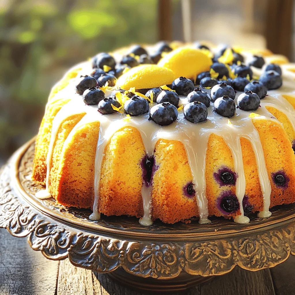 Blueberry Lemon Pound Cake Delightful Dessert Recipe