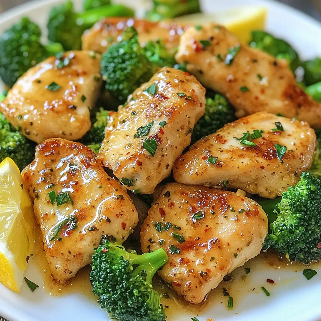 Minute Garlic Butter Chicken &#038; Broccoli Delight