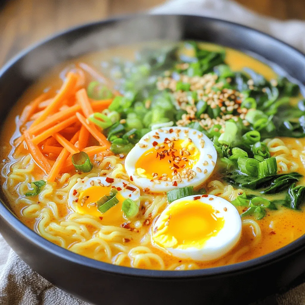 Creamy Korean Spicy Ramen Bold and Flavorful Dish