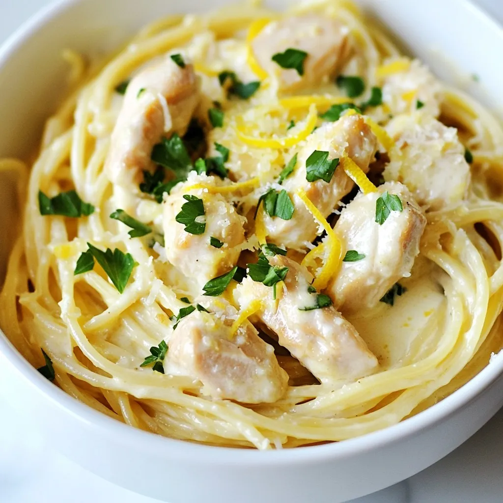 Quick Creamy Lemon Chicken Pasta Delightful Recipe