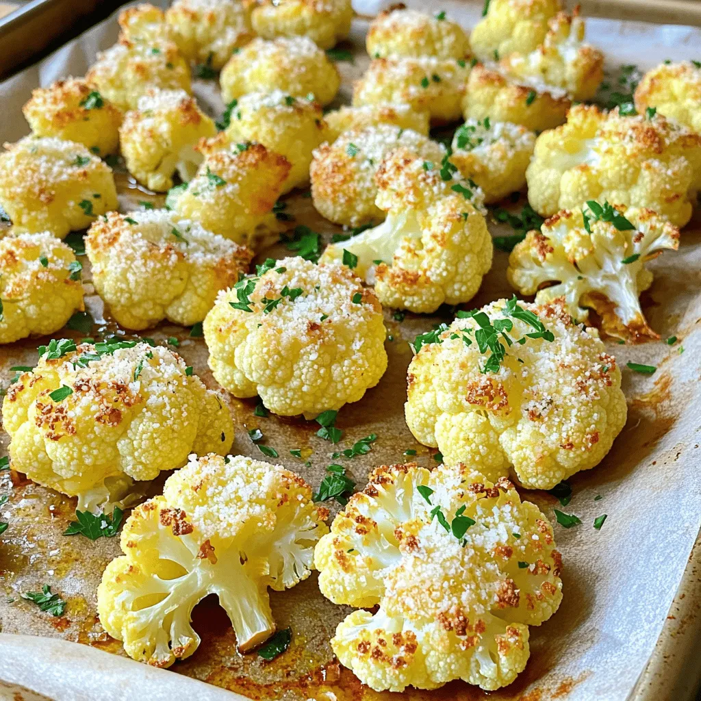 Crispy Parmesan Roasted Cauliflower Easy Flavorful Dish