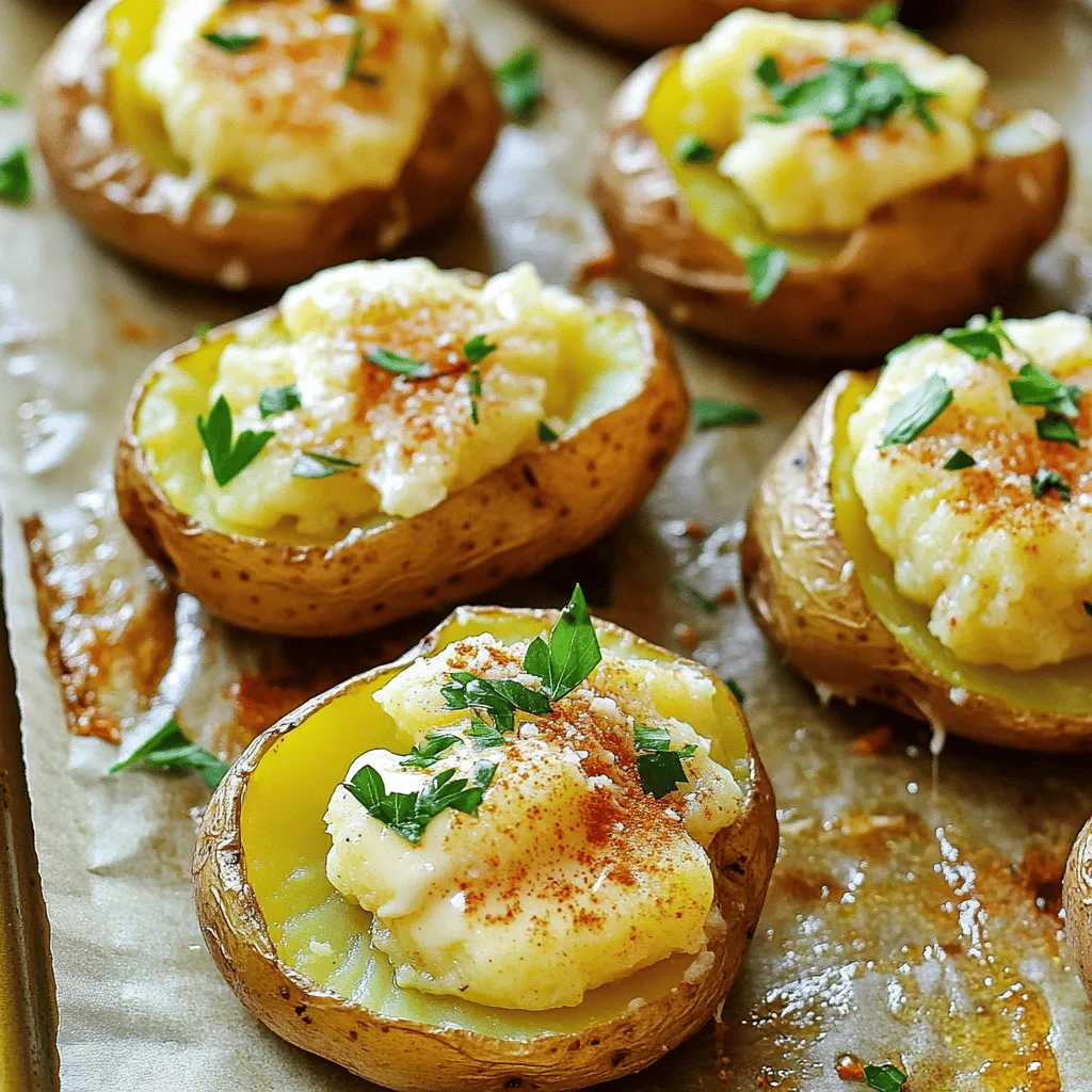 Smashed Garlic Butter Potatoes Flavorful and Easy Dish