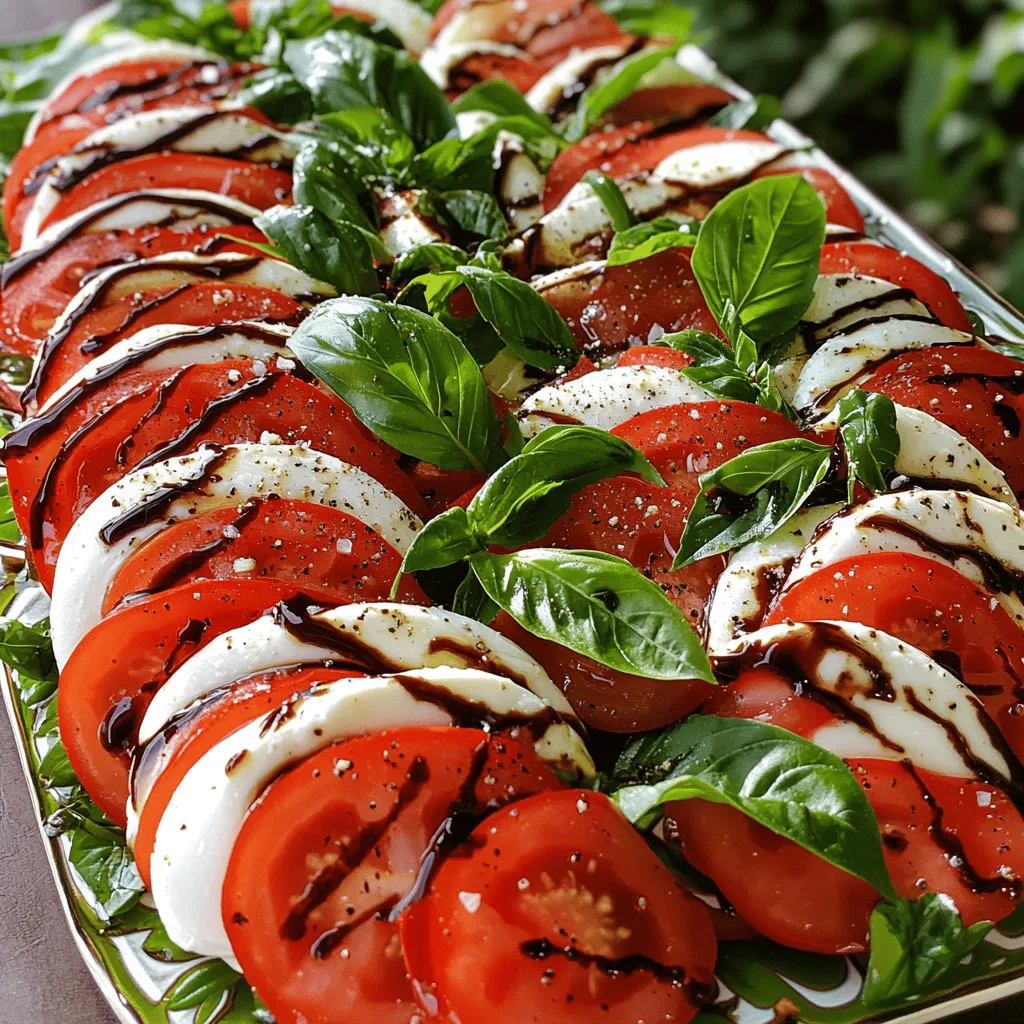 Caprese Salad with Balsamic Glaze Fresh and Simple Dish