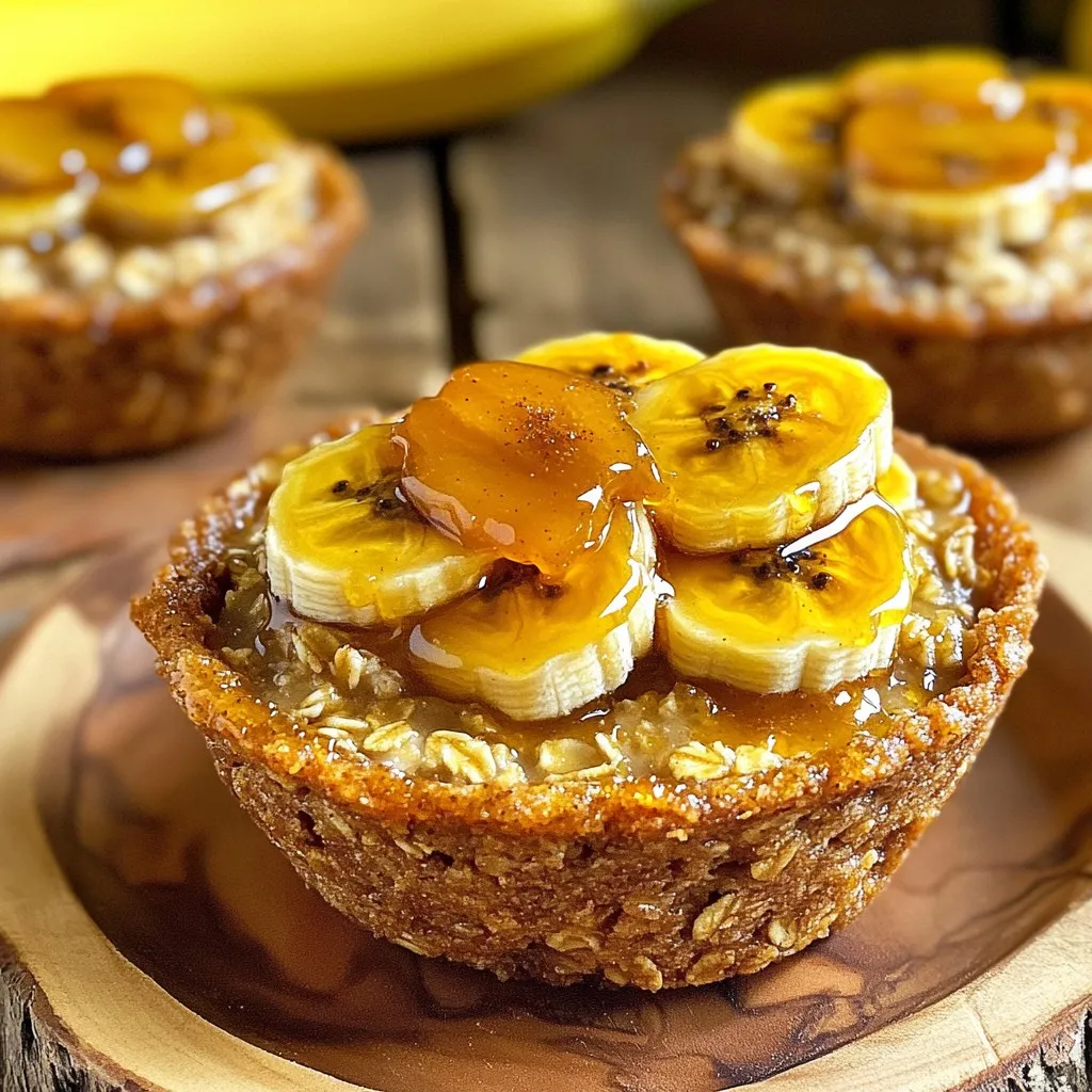 Caramelized Banana Bread Oatmeal Cups Flavorful Treat
