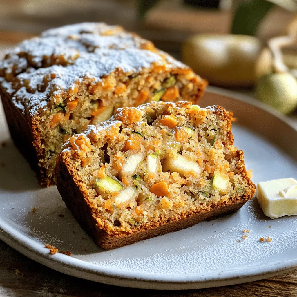 Carrot Apple Zucchini Bread Flavorful and Easy Recipe