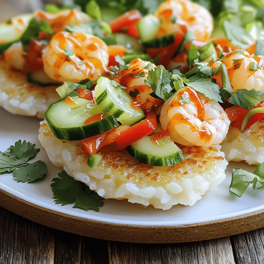 Crispy Rice with Spicy Shrimp Salad Delightful Meal