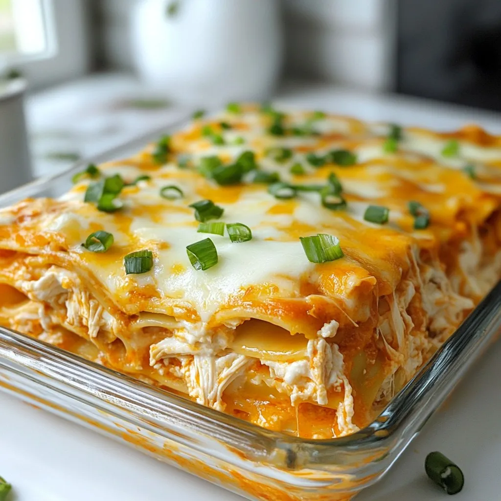 Buffalo Chicken Lasagna Hearty and Flavorful Delight