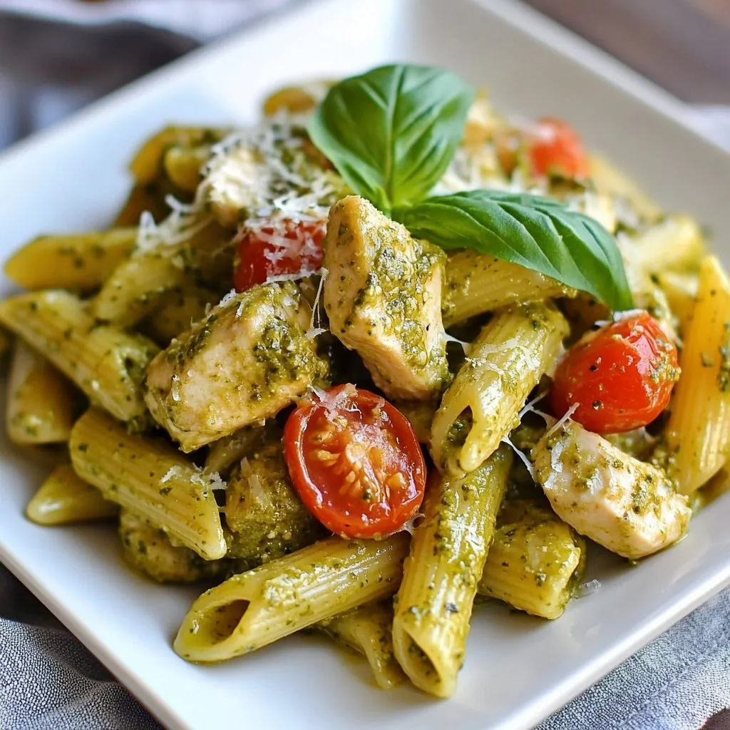 Creamy Chicken Pesto Pasta Simple and Flavorful Dish