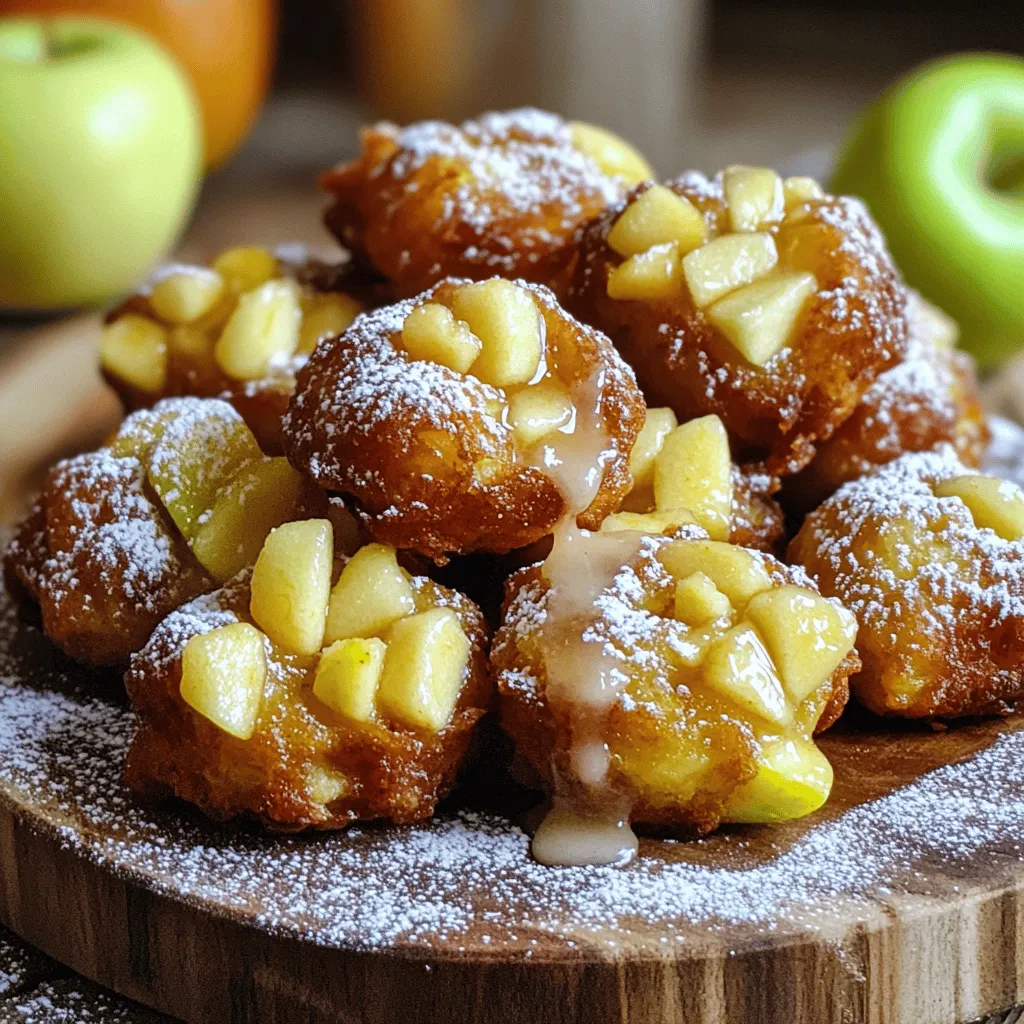 Apple Fritter Bites Sweet and Simple Dessert Recipe