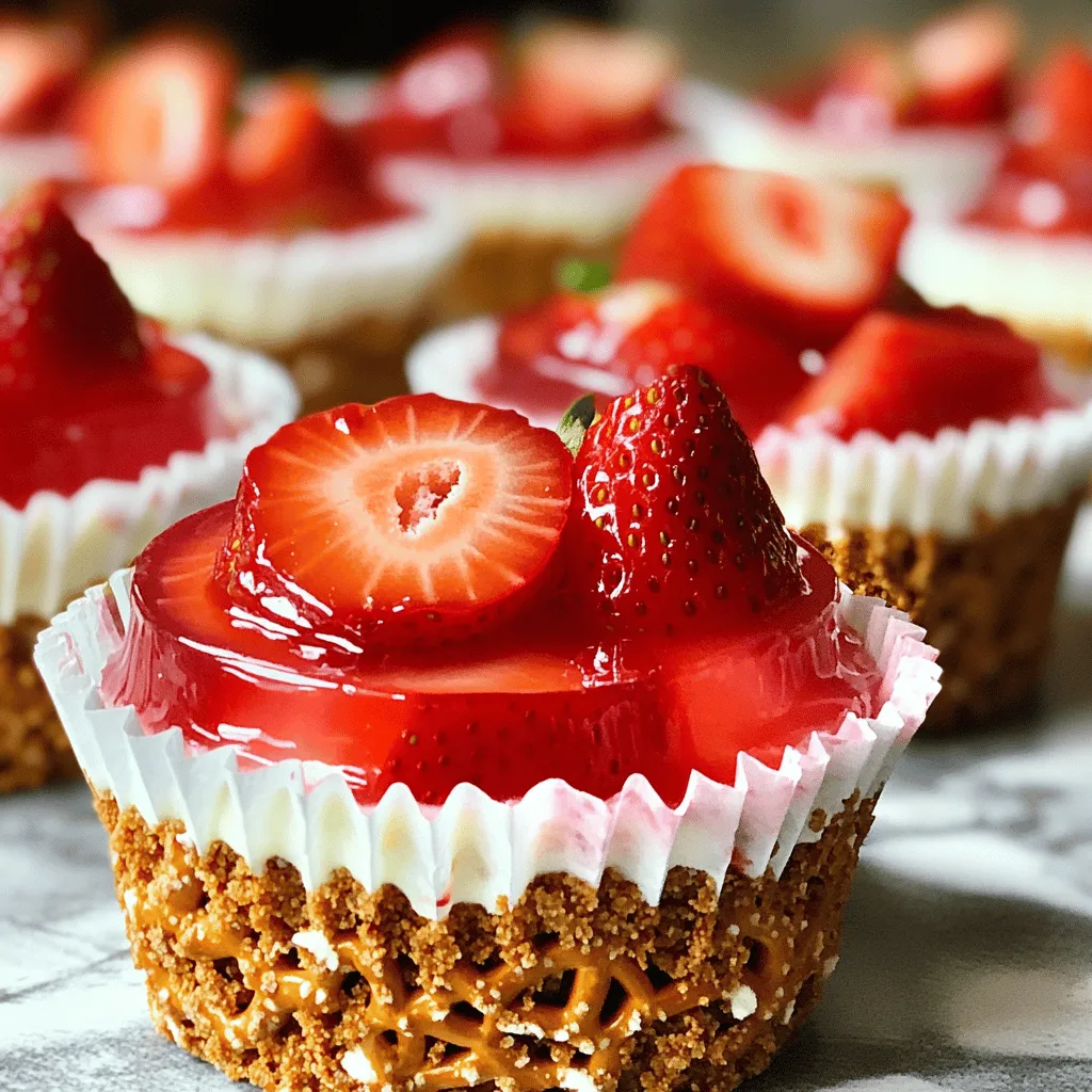 Strawberry Pretzel Salad Cups Delightful and Easy Treat