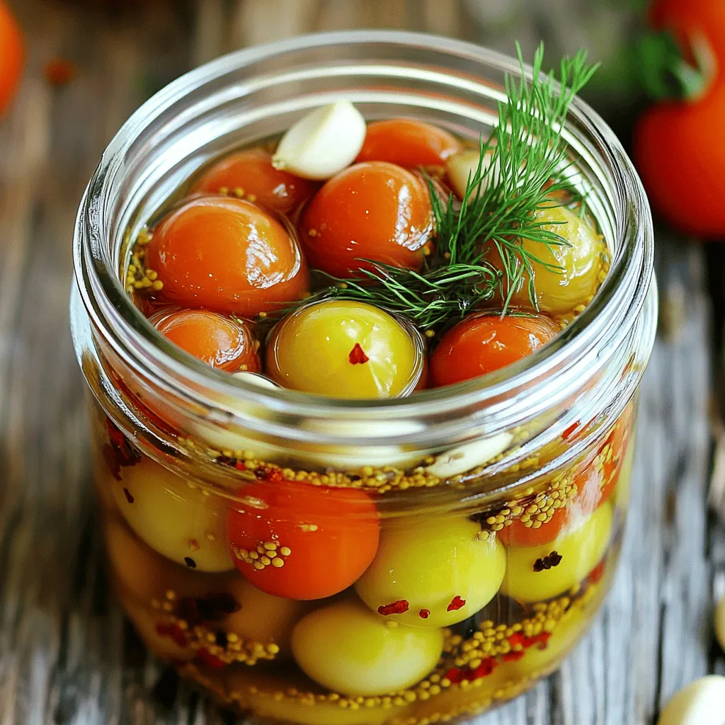 Pickled Cherry Tomatoes Flavorful and Simple Recipe