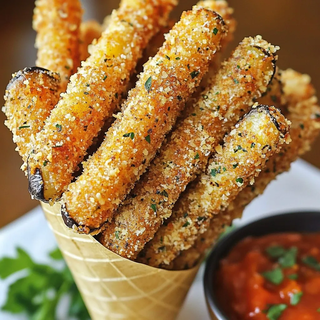 Crispy Parmesan Crusted Eggplant Fries Delight Recipe