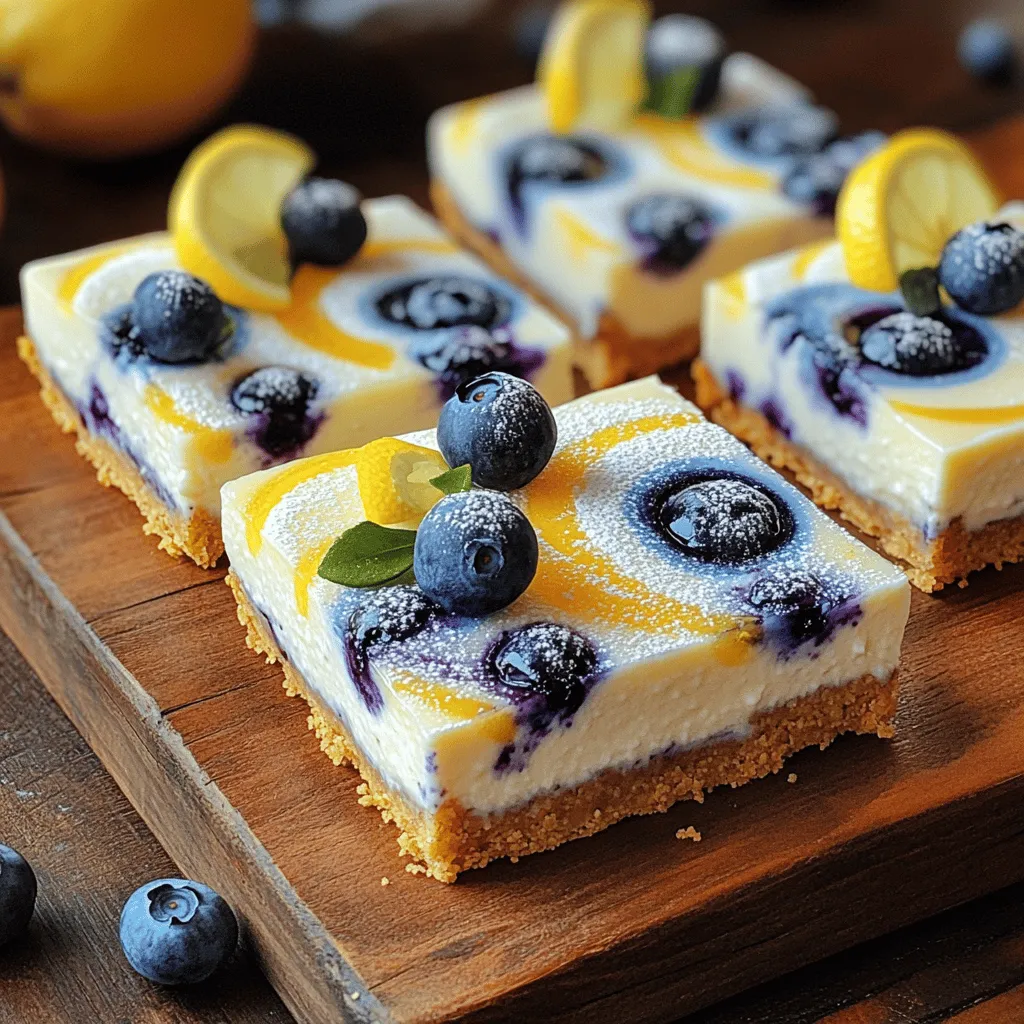 Blueberry Lemon Cheesecake Bars Tasty and Easy Recipe