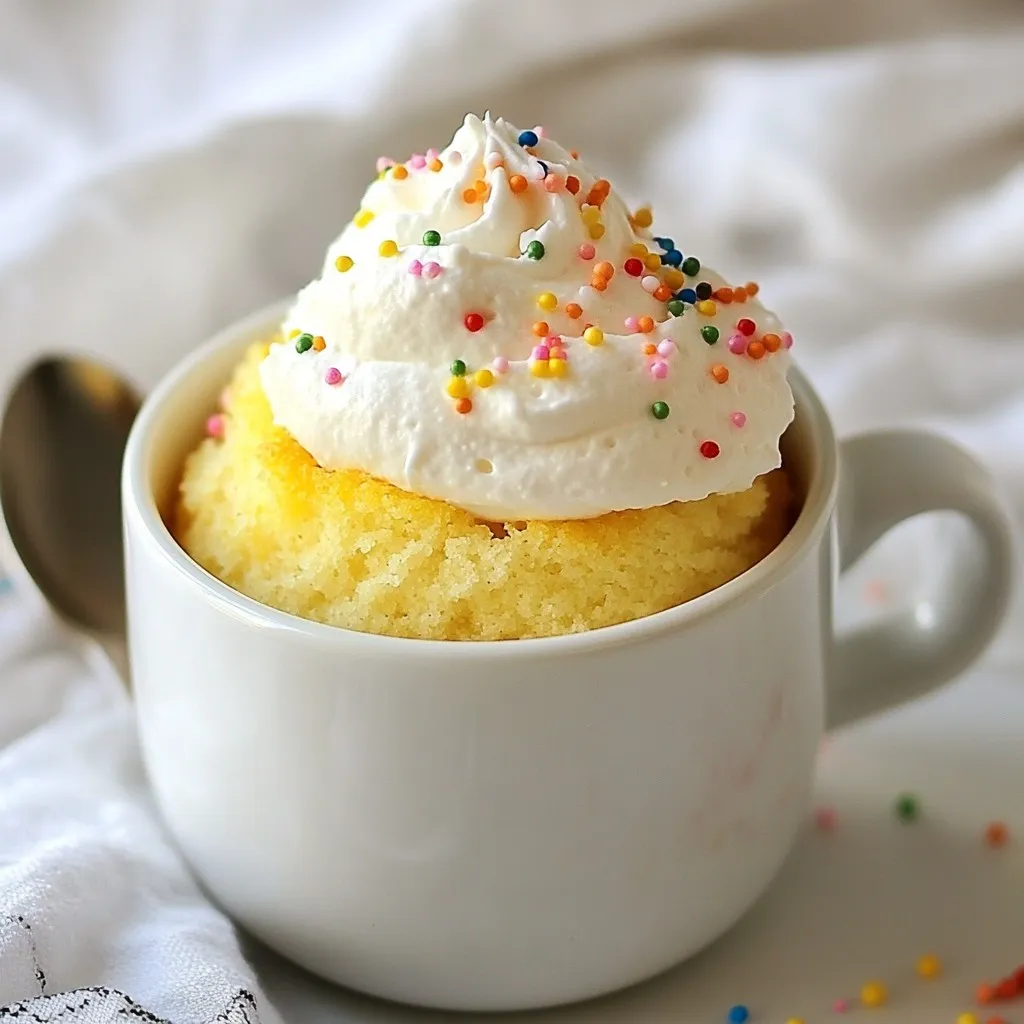 Second Vanilla Mug Cake Simple and Tasty Recipe