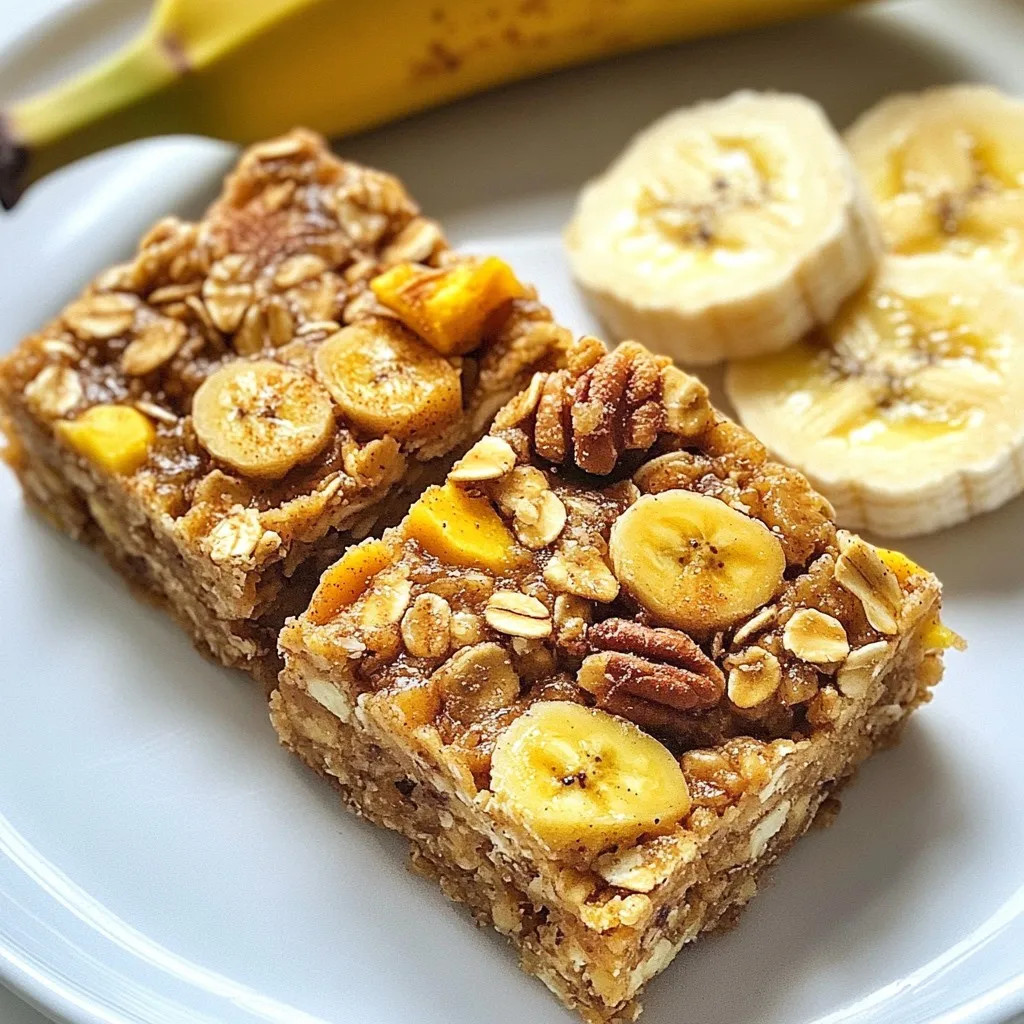 Energizing Banana Oatmeal Snack Bars for Healthy Boost