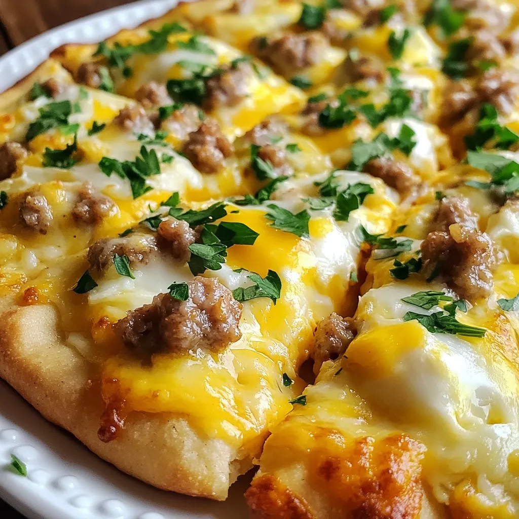 Sausage Gravy Breakfast Pizza Quick and Tasty Recipe