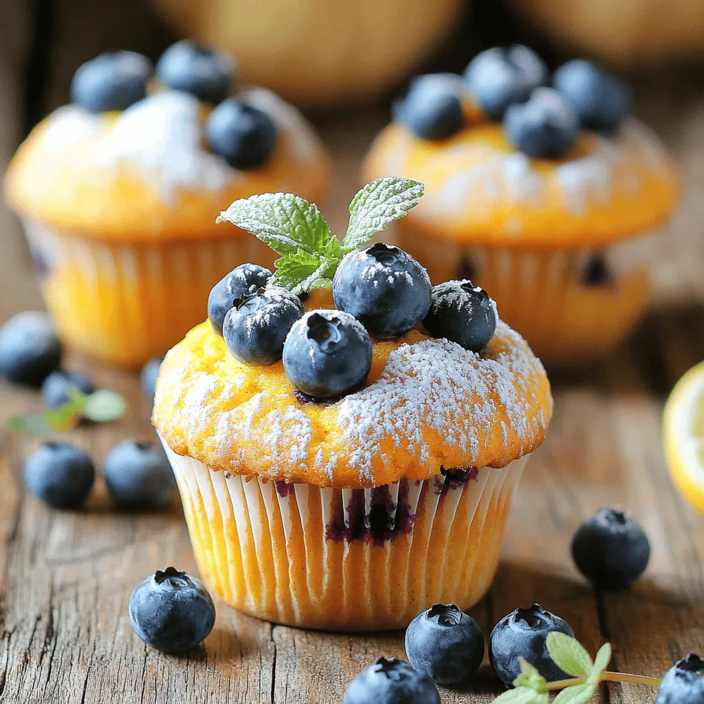 One Bowl Lemon Blueberry Yellow Squash Muffins Recipe