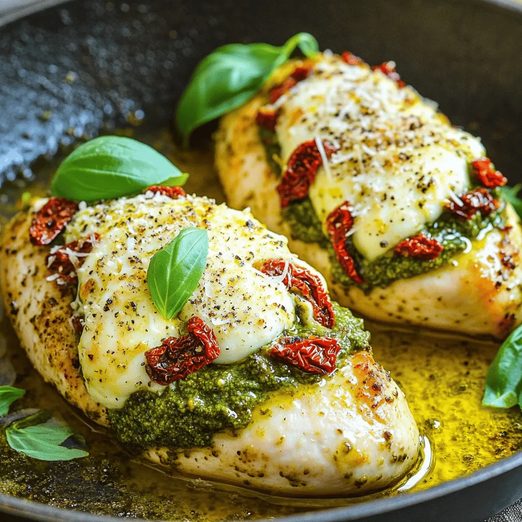 Pesto Mozzarella Stuffed Chicken Flavorful and Juicy Dish