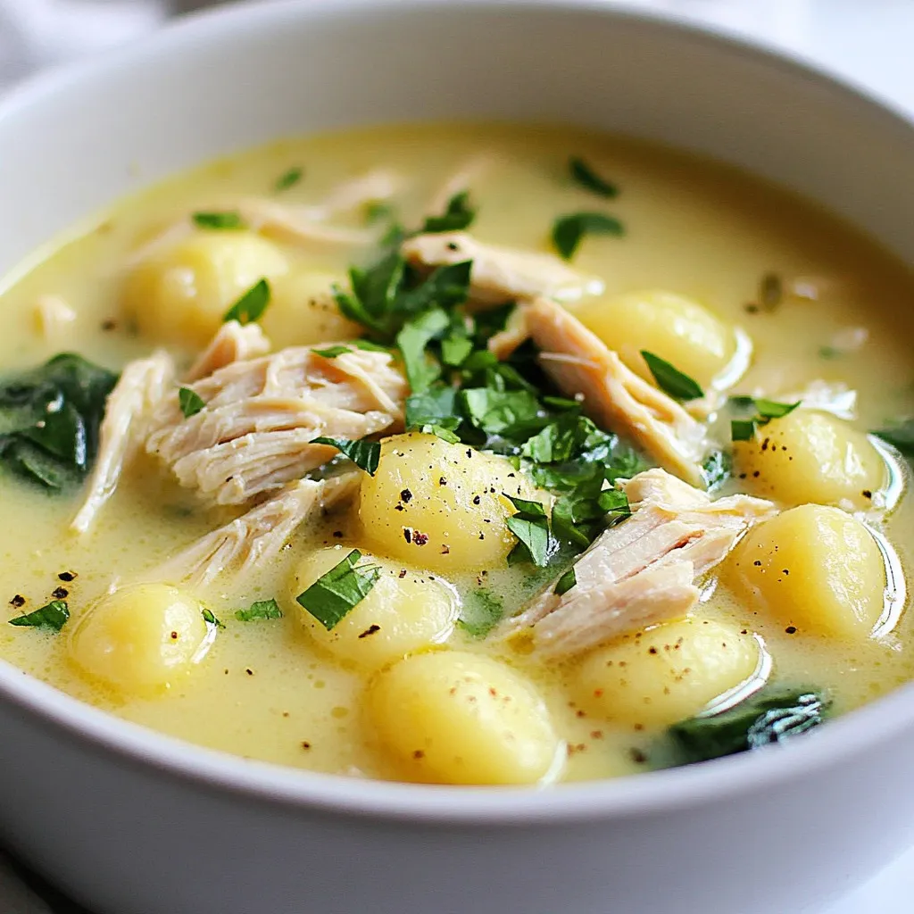 Rotisserie Chicken Gnocchi Soup Creamy Comfort Meal