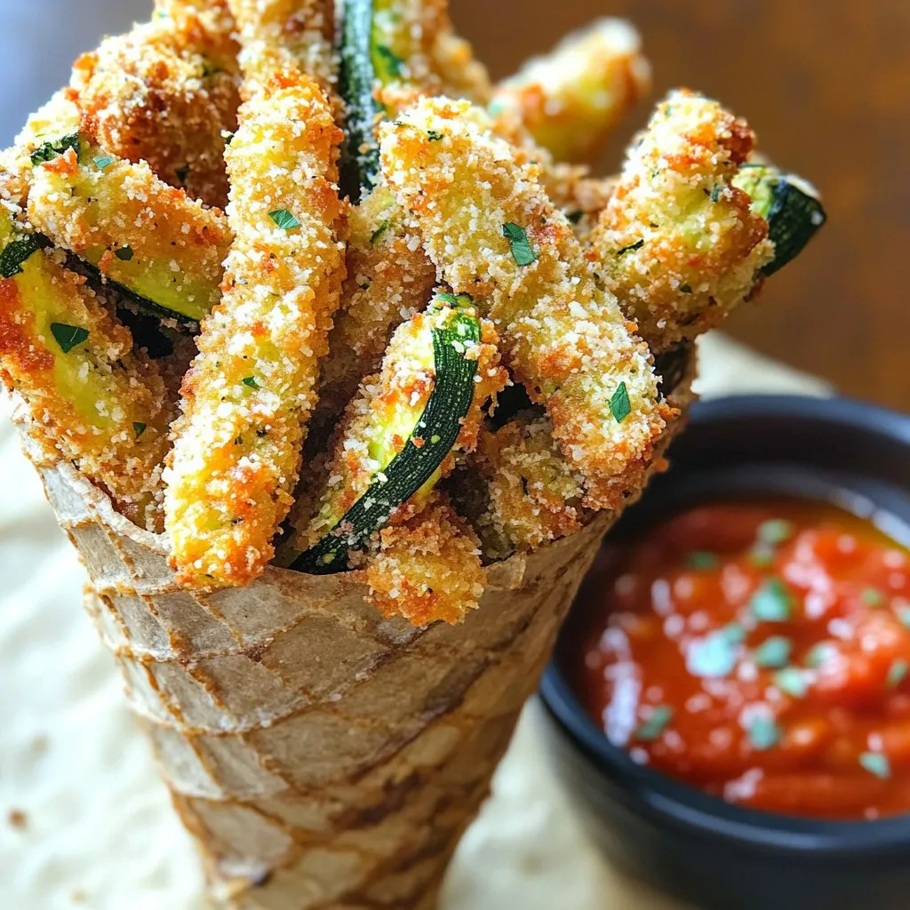 Crispy Parmesan Zucchini Fries Irresistibly Crunchy Snack