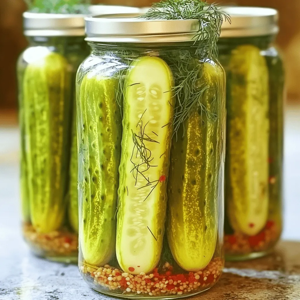 How to Make Crunchy Pickles Delightful and Easy