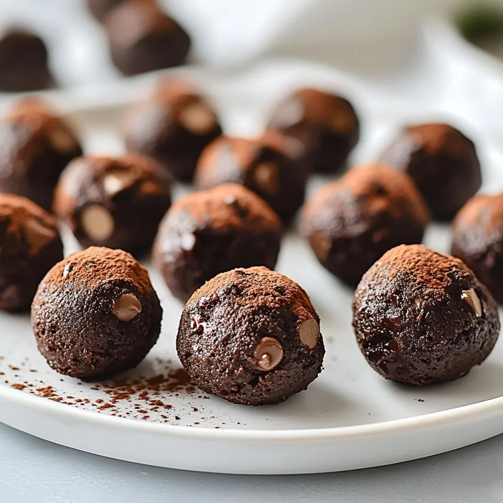 Healthy No Bake Brownie Bites Rich and Tasty Treat