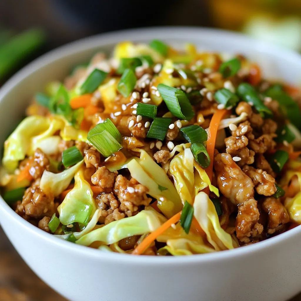 Egg Roll in a Bowl Stir-Fry Flavorful Simple Meal