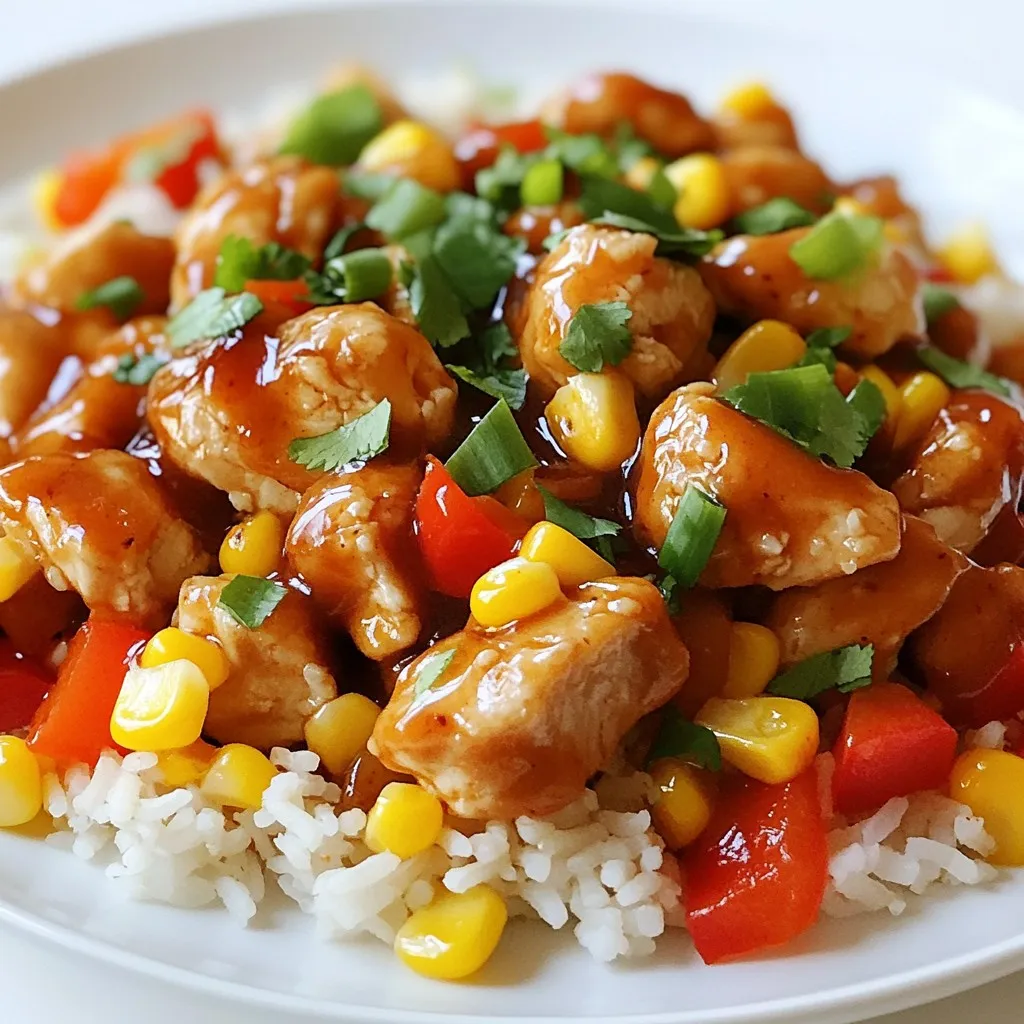 Honey BBQ Chicken Rice Skillet Easy and Tasty Meal