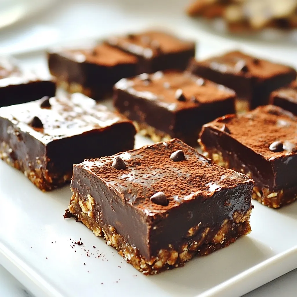 No-Bake Chocolate Oatmeal Bars Delightful Treat Recipe