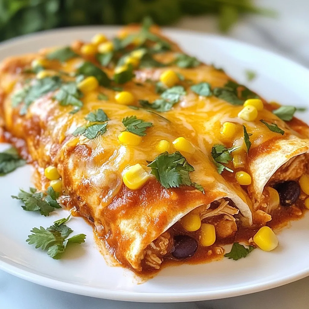 Skinny Chicken Enchiladas Flavorful Dinner Delight