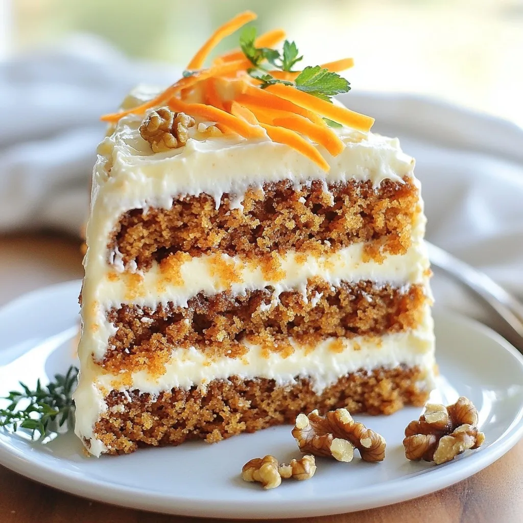 Healthy Carrot Cake with Greek Yogurt Frosting Delight