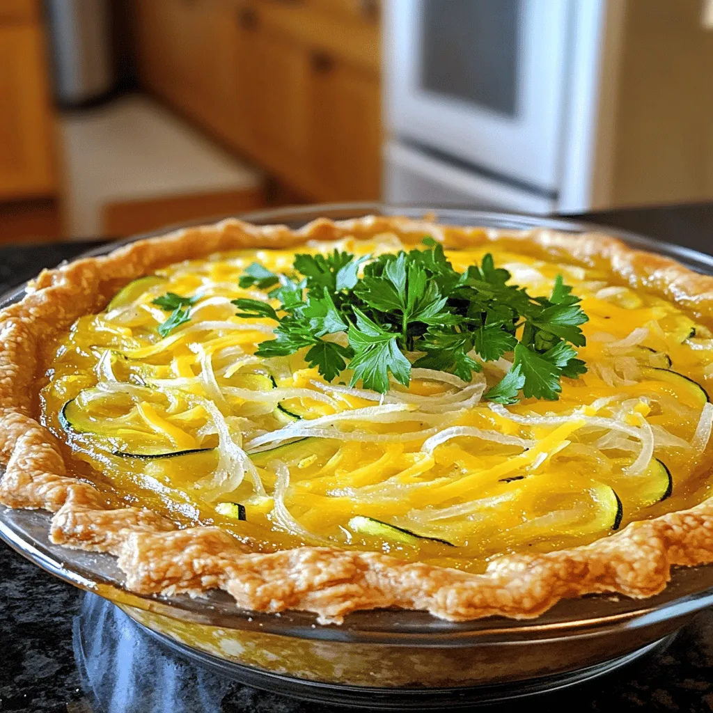 Zucchini Onion Pie Savory and Simple Delight