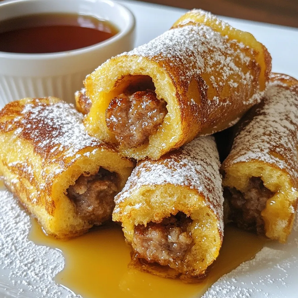 Sausage French Toast Roll-Ups Easy and Tasty Treat