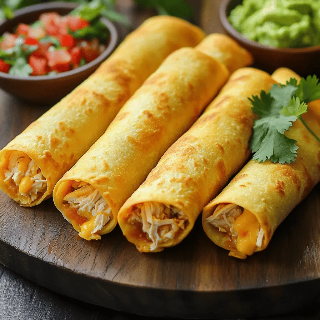 Air Fryer Chicken Taquitos Crunchy Flavor Burst
