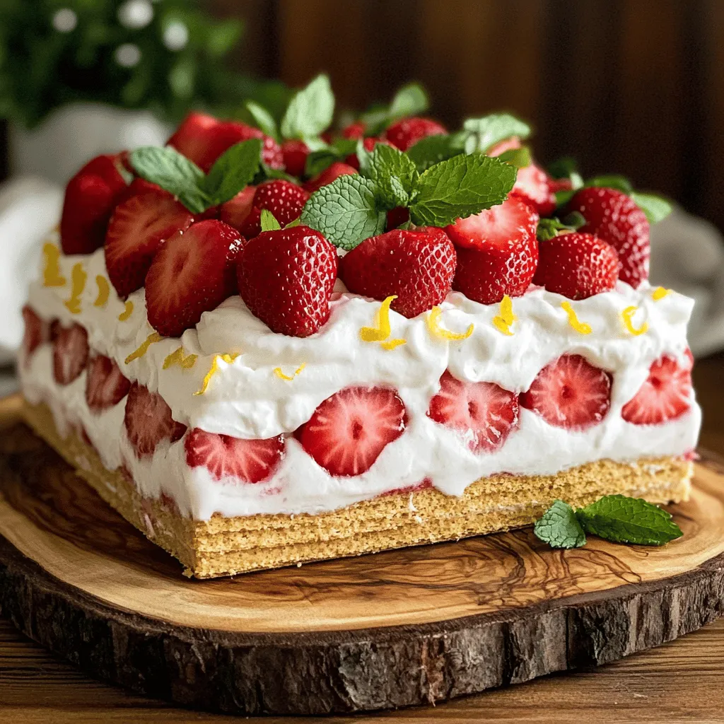 Strawberry Shortcake Icebox Cake Delightful and Easy