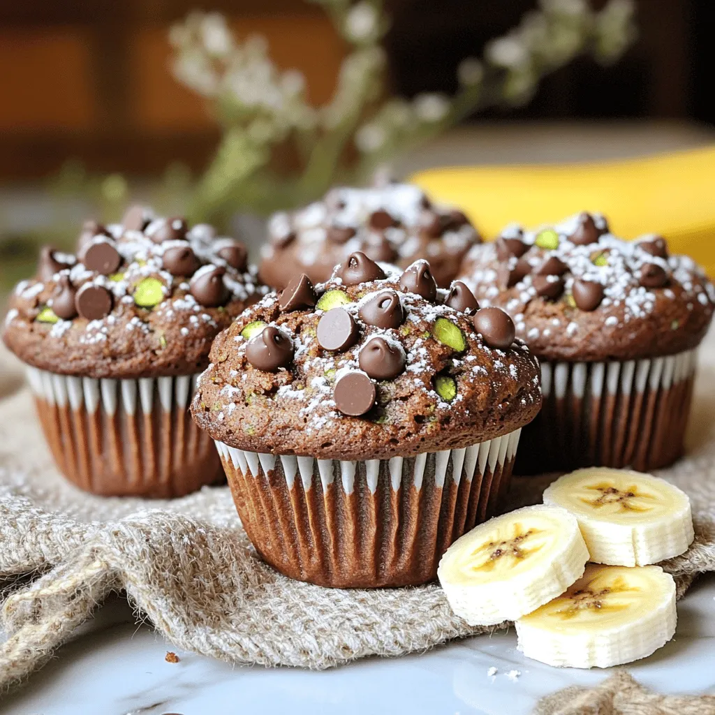 Chocolate Zucchini Banana Bread Muffins Irresistible Treat