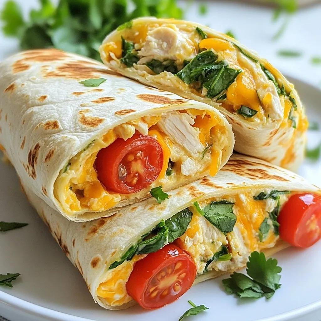 Creamy Chicken Tortilla Wraps Tasty and Simple Meal
