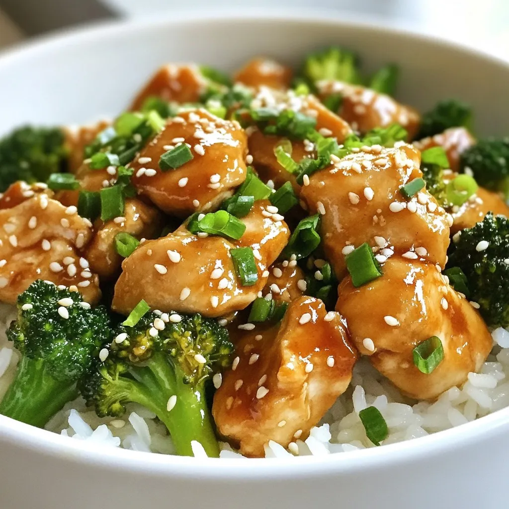 Garlic Chicken and Broccoli Bowls Tasty Delightful Meal