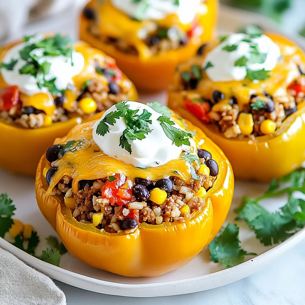 Taco Stuffed Bell Peppers Flavorful and Easy Recipe