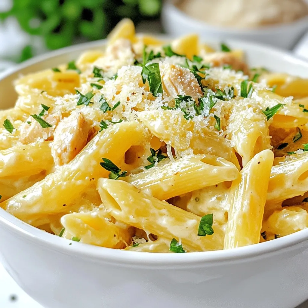 One-Pot Garlic Parmesan Chicken Pasta Delightful Meal