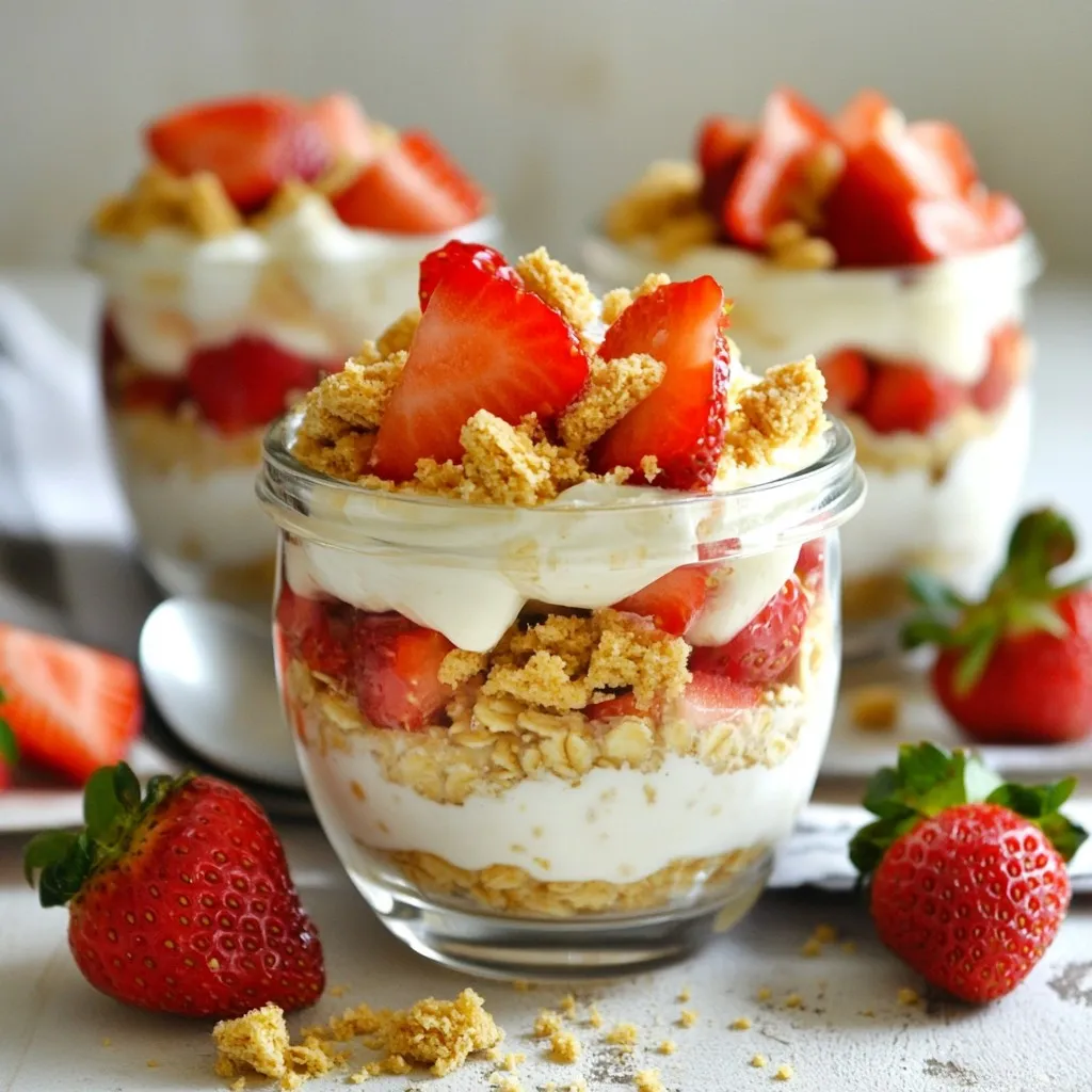 Strawberry Cheesecake Overnight Oats Simple Delight